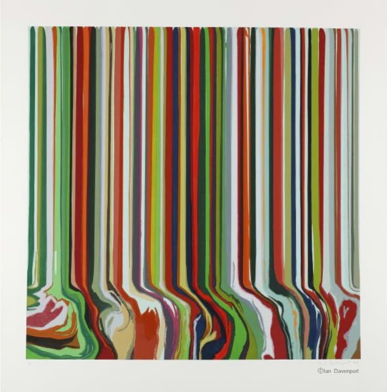 이안 데이븐포트, 봄 · 115 x 113 cm · 2021 (출처=롯데갤러리) · Ian Davenport, Spring