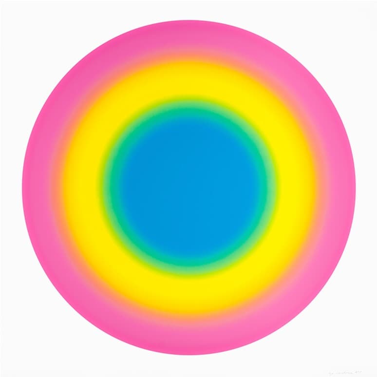 우고 론디노네, 태양 6 · 152.5 x 152.5 cm · 2019 (출처=롯데갤러리) · Ugo Rondinone, Sun 6