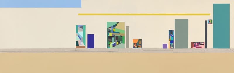 Untitled(B-3) · Acrylic on canvas · 50x160cm · 2012 (이미지 제공 = 갤러리 너트) · Untitled(B-3) · Acrylic on canvas