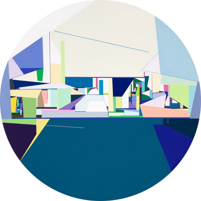 Face(E-9) · Acrylic on canvas · 90x90cm · 2020 (이미지 제공 = 갤러리 너트) · Face(E-9) · Acrylic on canvas