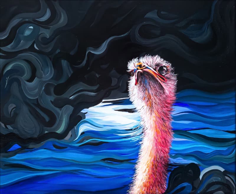 아직...나의 청춘이 다하지 않은 까닭입니다. · acrylic on canvas · 72.5x60.6cm · 2019 (이미지 제공 = 갤러리 너트) · acrylic on canvas