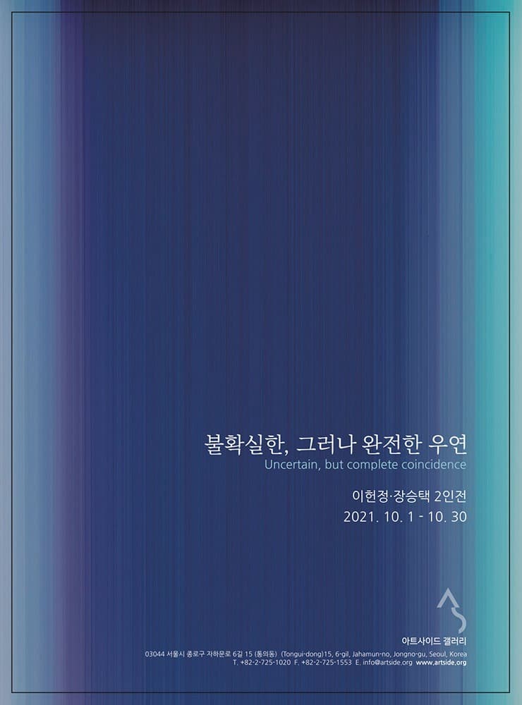 이헌정, 장승택 : 불확실한, 그러나 완전한 우연 포스터