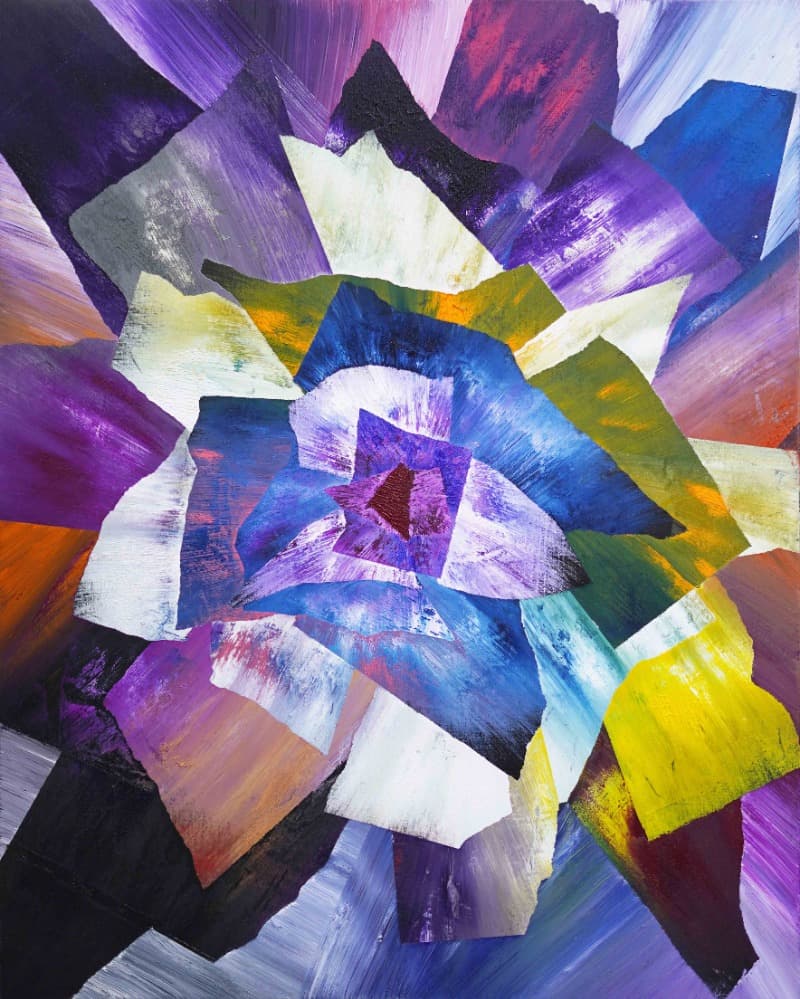 Enchanting Purple · oil on Canvas · 90.9x72.7cm · 2021 (이미지 제공 = 갤러리 너트) · Enchanting Purple · oil on Canvas