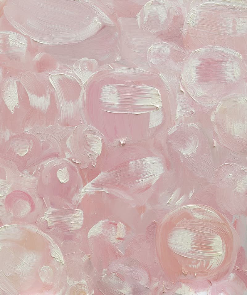 정물_ 핑크는 없다 #2021B3-3 · oil on canvas · 130x110cm · 2021 (출처= 플레이스막)