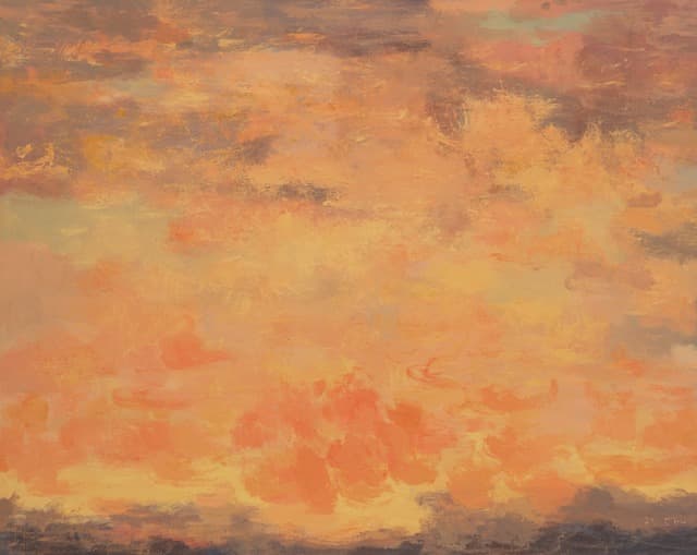장미빛 하늘 · Acrylic on canvas · 181.7x227.5cm · 2021 (출처= 대구미술관)