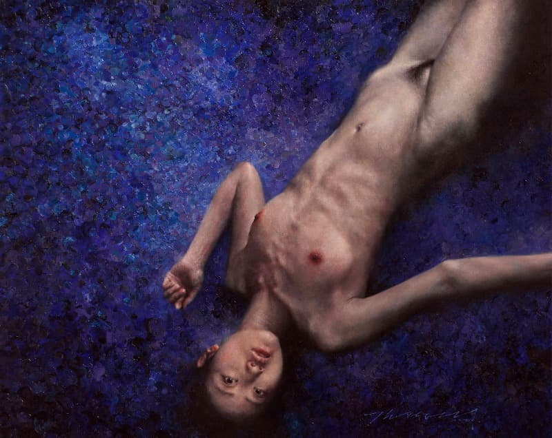 The nude · Oil on canvas · 130X162cm · 2020 (이미지 제공 = 갤러리 너트) · The nude · Oil on canvas