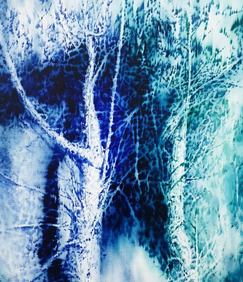 바람 두 그루 · oil on canvas · 53x45.5cm · 2021 (이미지 제공 = 페이지룸8) · oil on canvas