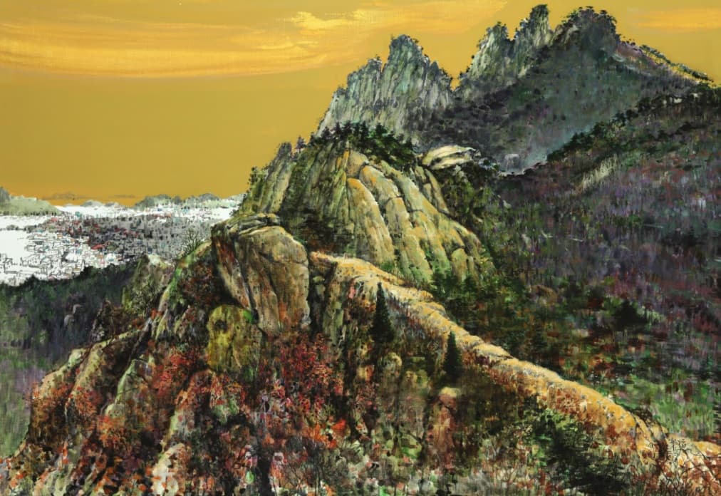 포대능선 · 수채화 · 162x112cm · 2020