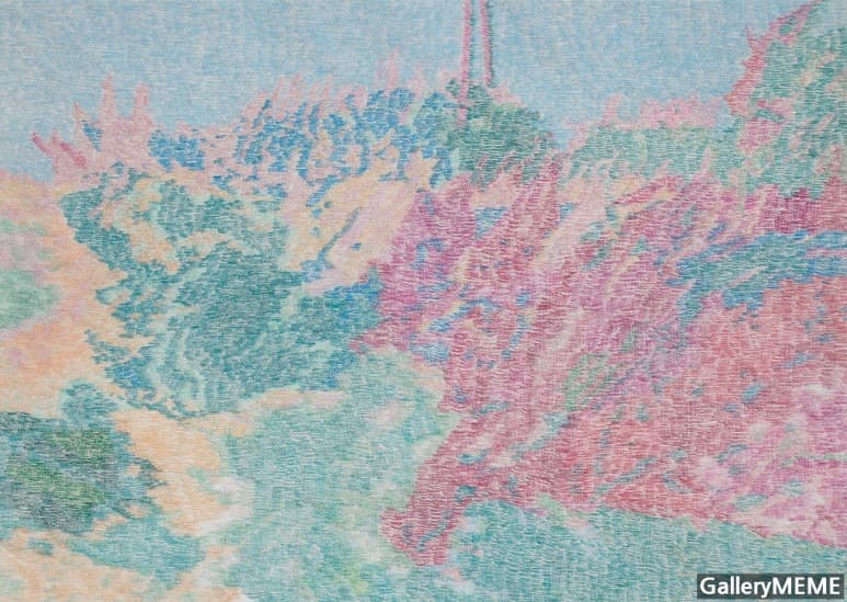 설진화, 瞬_0414 · 면에 흑연과 채색 · 65x91cm · 2021 (출처= 갤러리밈)