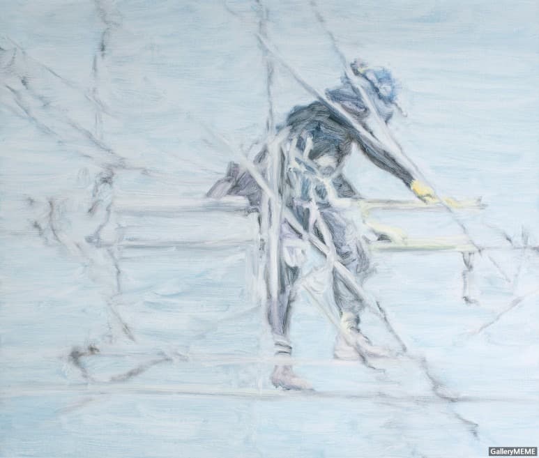 최은경_Blue-sky · Oil on Canvas · 45.5x53cm · 2021 (출처= 갤러리밈)