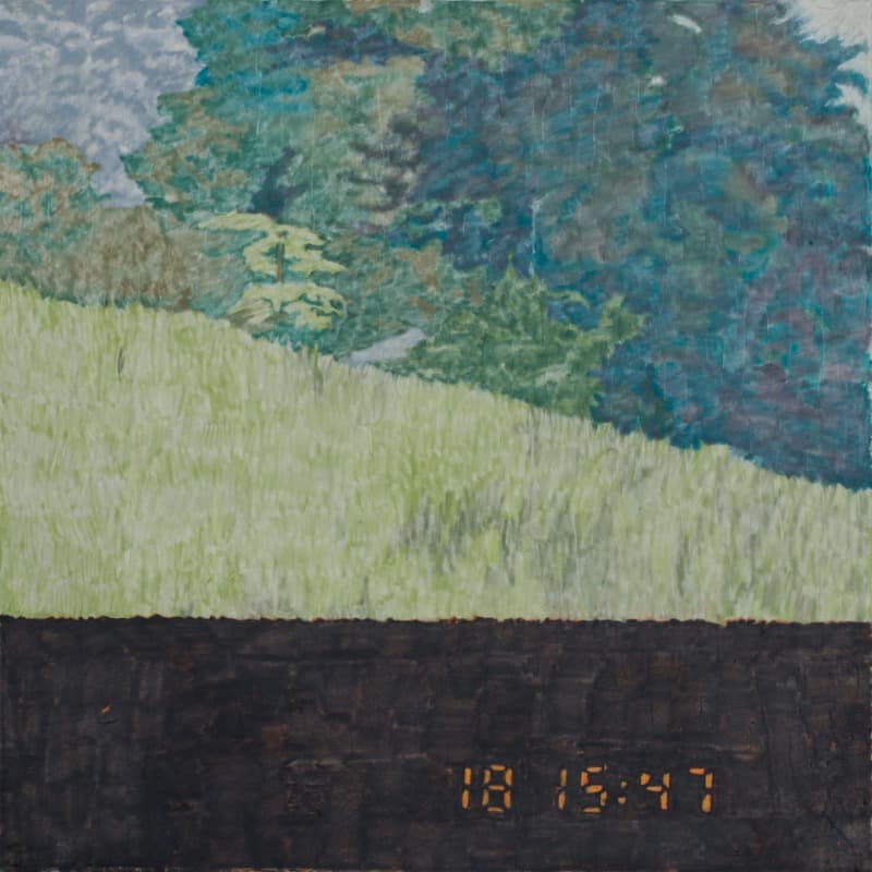 김민지_해발830m_1 · Colored pencil on paper · 55x55cm · 2021 (출처= 신세계갤러리)