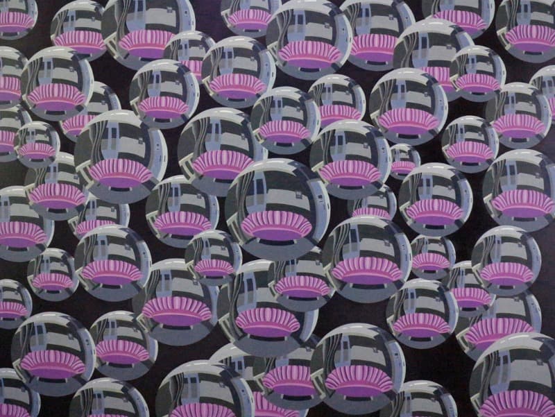 시혜진_아늑함이 스며들때 · Oil on canvas · 112x145.5cm · 2021 (출처= 신세계갤러리)