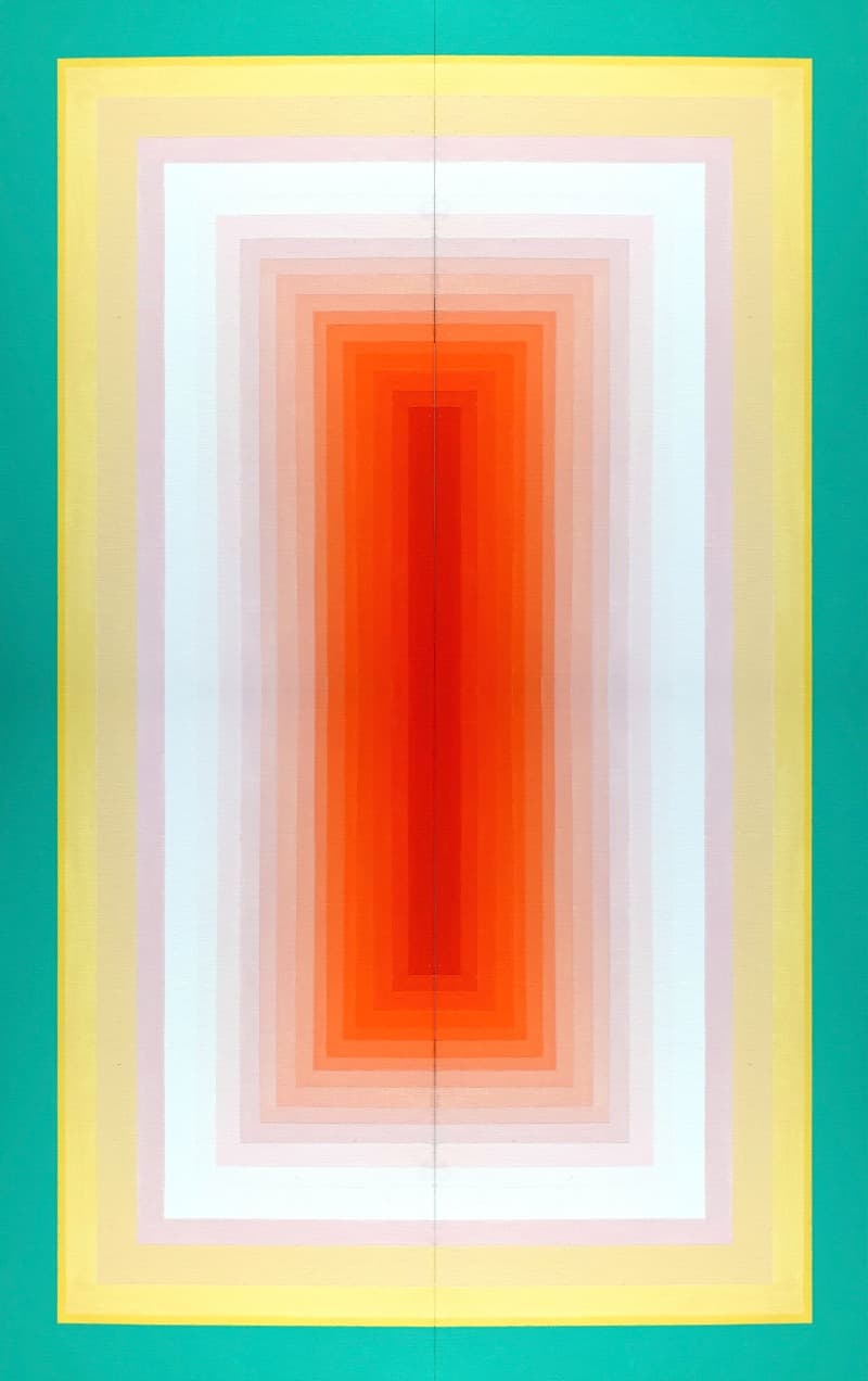Square(k) · acrylic on canvas · 66.8x106cm · 2021 (이미지 제공 = 갤러리 너트) · Square(k) · acrylic on canvas