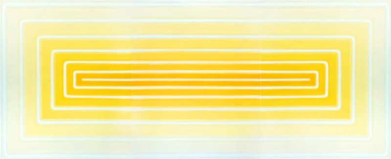 Yellow tunnel · acrylic on canvas · 218.1x90.9cm · 2021 (이미지 제공 = 갤러리 너트) · Yellow tunnel · acrylic on canvas