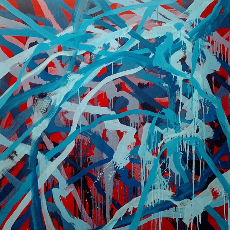 Lucid 2 · oil on canvas · 122x122cm · 2019 (이미지 제공 = 갤러리너트) · Lucid 2 · oil on canvas