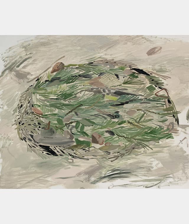 임소담, Grave(1) · 캔버스에 오일 · 72.7×90.9cm · 2019 (출처 = 교보아트스페이스) · LIM SODAM, Grave(1) · Oil on canvas