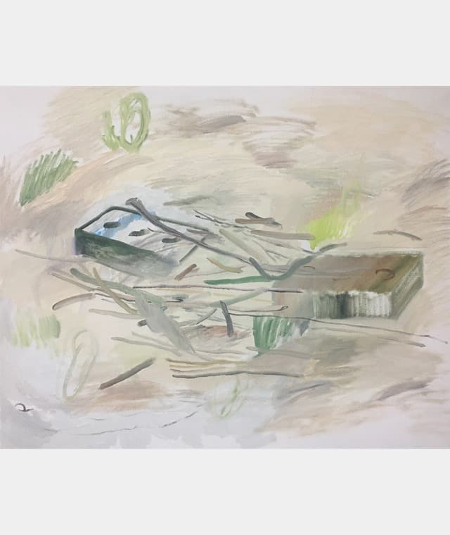 임소담, Grave(2) · 캔버스에 오일 · 72.7×90.9cm · 2019 (출처 = 교보아트스페이스) · LIM SODAM, Grave(2) · Oil on canvas