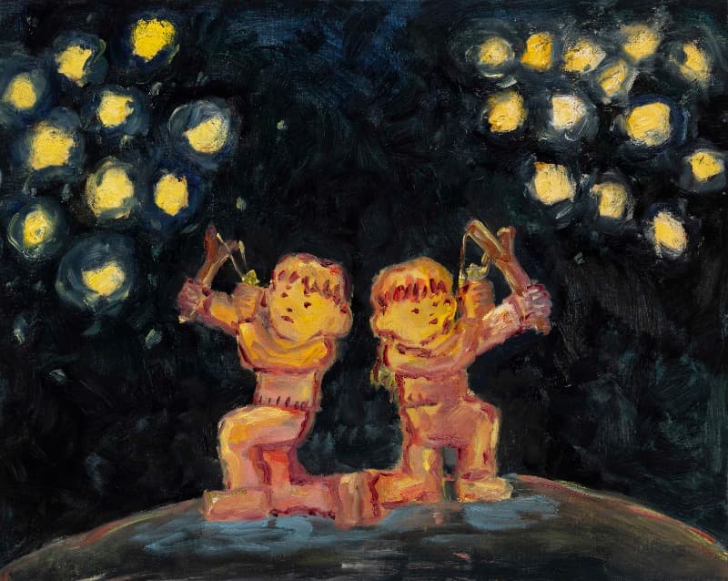 별을쏘다 · 캔버스에 유채 · 91 x 73 cm · 2021 (이미지 제공 = 2GIL29 GALLERY) · shoot the stars · Oil on Canvas