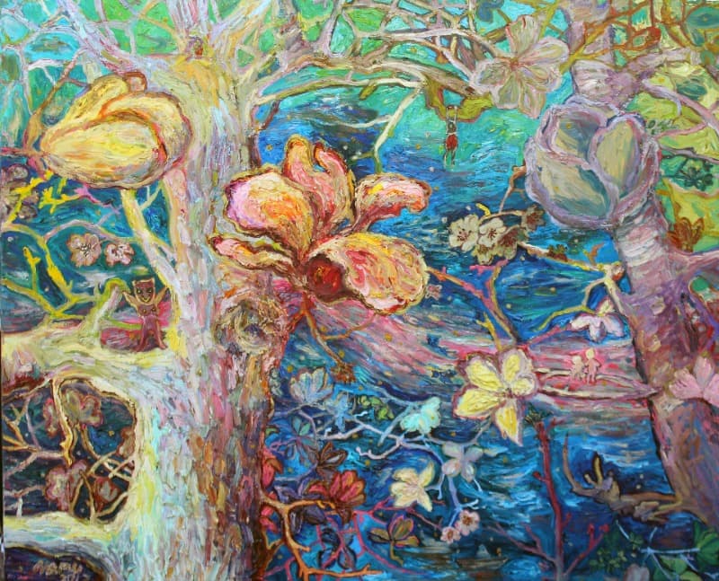 즐겁고신비하라B · oil on canvas · 130.3X162.2cm · 2018 (이미지 제공 = 갤러리 너트) · oil on canvas