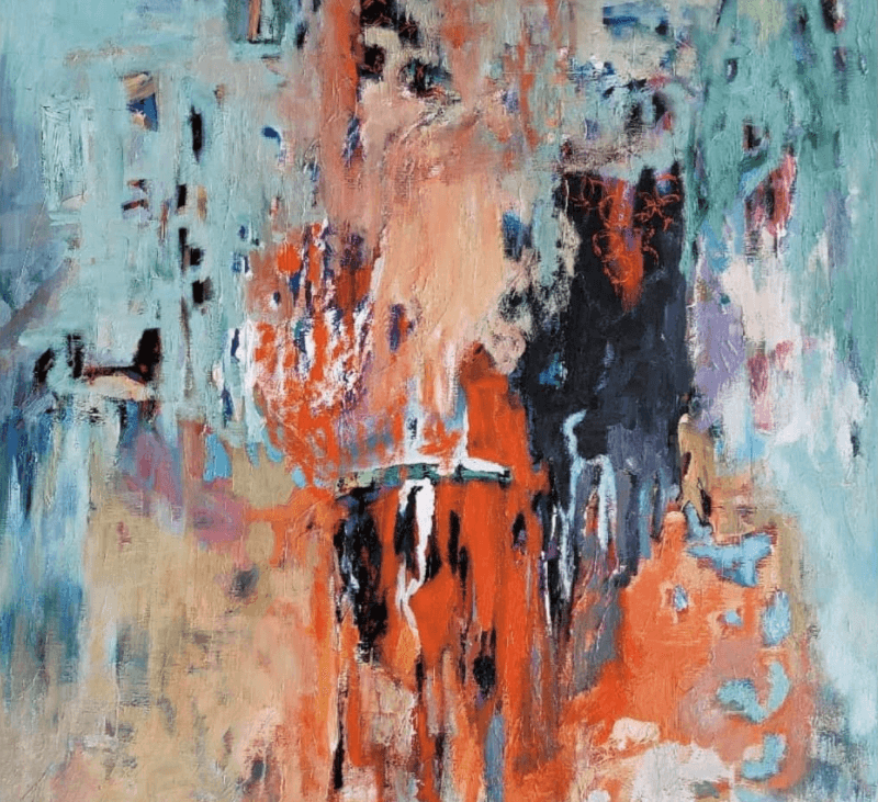 모두 다 사라진다 · 캔버스에 아크릴 · 2021 (이미지출처 = 아트스페이스 퀄리아) · arcylic oil on canvas