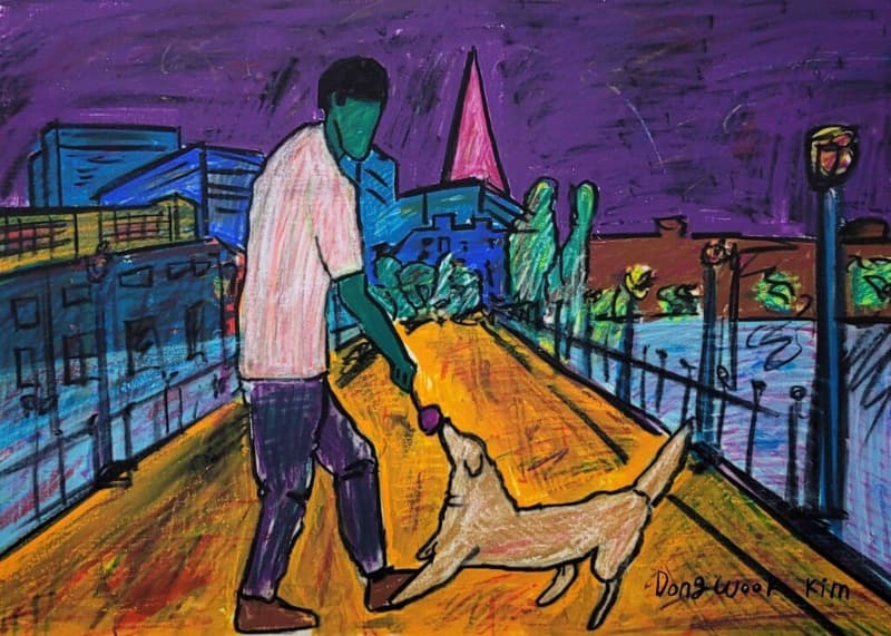 밤과 꿈 · 공판화 · 42x60cm · 2020 (이미지 출처 = 히든스페이스)