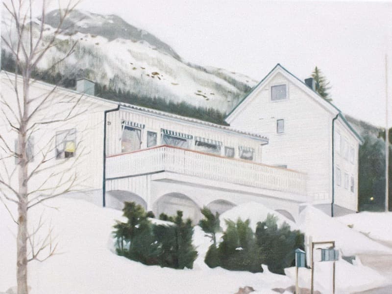 White poem · Oil on canvas · 45x60.5cm(12P) · 2021 (이미지 제공 = 아트사이드갤러리) · White poem · Oil on canvas
