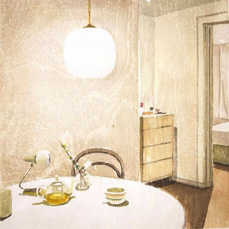 Sweet home · Woodcut · 22x22cm · 2021 (이미지 제공 = 아트사이드갤러리) · Sweet home · Woodcut
