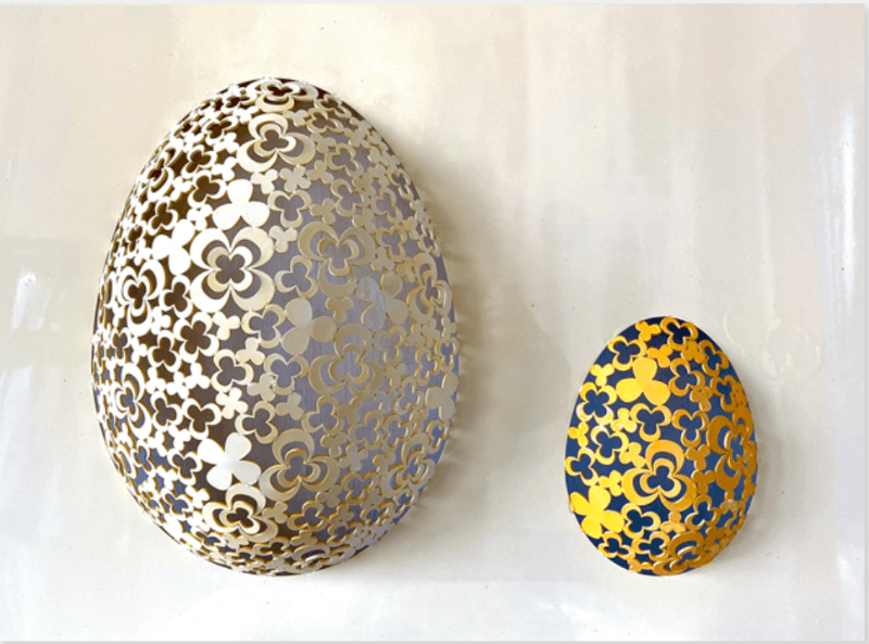 나와 너#2 · Steel, Urethane Paint · 700 x 500 x 100(H)mm · 2021 (이미지출처 = 모리스갤러리)