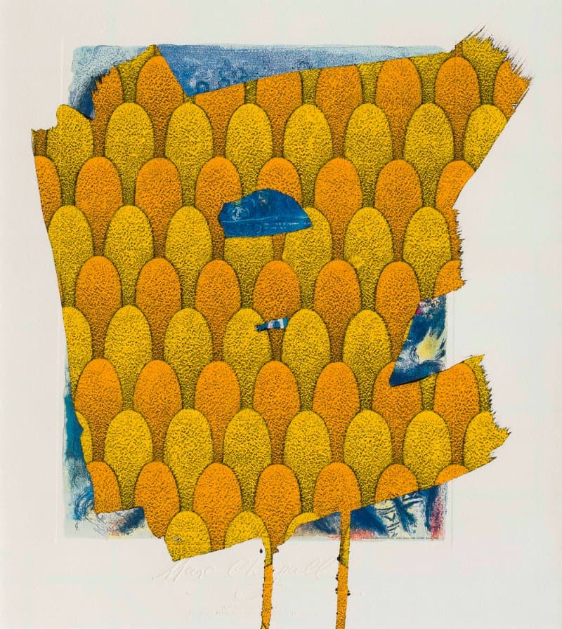 InnerSpace#2120-LOVE-MC · Acrylic gouache on print · 51x47cm · 2021 (이미지 출처 = 갤러리 마노) · InnerSpace#2120-LOVE-MC · Acrylic gouache on print