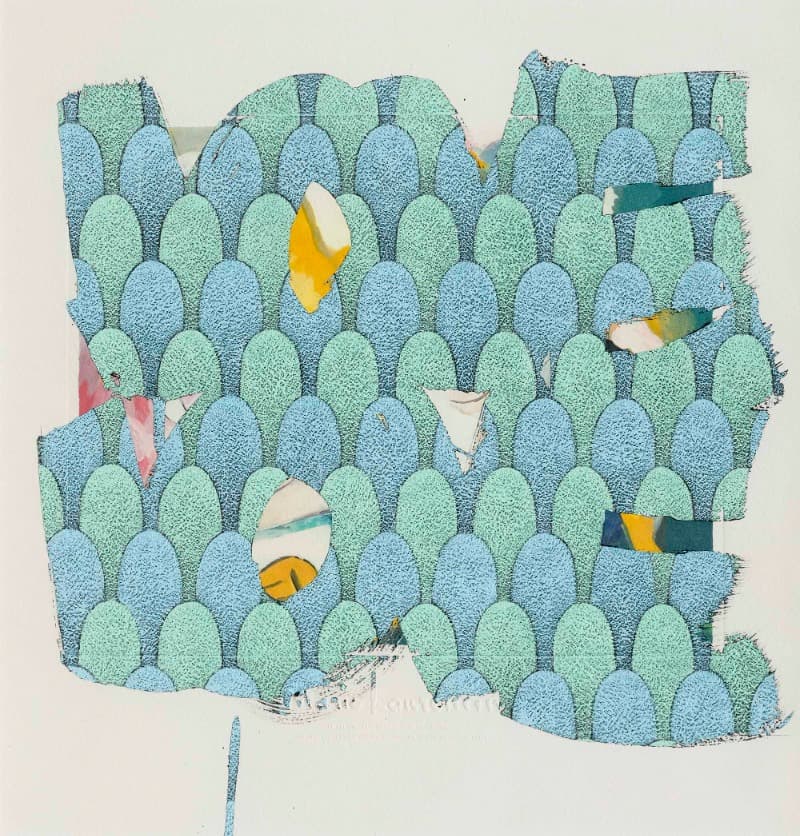 InnerSpace#2119-LOVE-ML · Acrylic gouache on print · 51x49.5cm · 2021 (이미지 출처 = 갤러리 마노) · InnerSpace#2119-LOVE-ML · Acrylic gouache on print