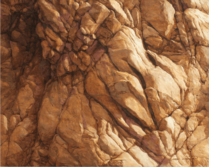 둘이 하나가 된 바위 · Oil on canvas · 72.7 x 91.0cm · 2020 (이미지 출처 = 모리스갤러리) · Oil on canvas