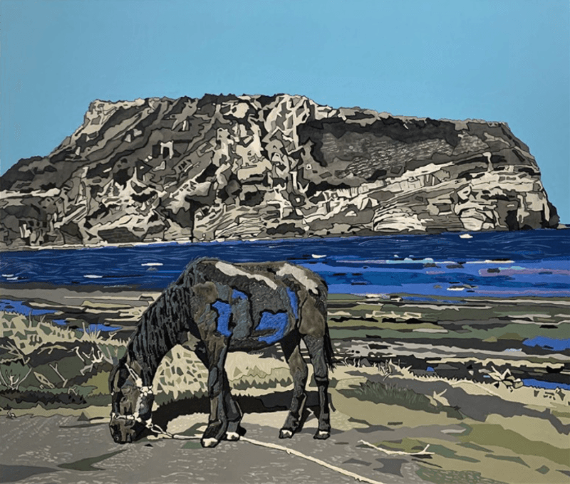 IM IN JEJU-mother · mixed medium on canvas · 53cm x 45cm · 2021 (이미지출처 = 갤러리일호) · IM IN JEJU-mother · mixed medium on canvas