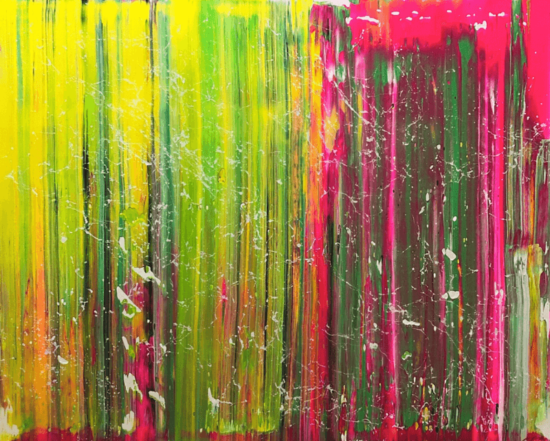 Rainbow · acrylic on canvas · 91x72.7cm · 2021 (출처=갤러리 이즈) · Rainbow · acrylic on canvas