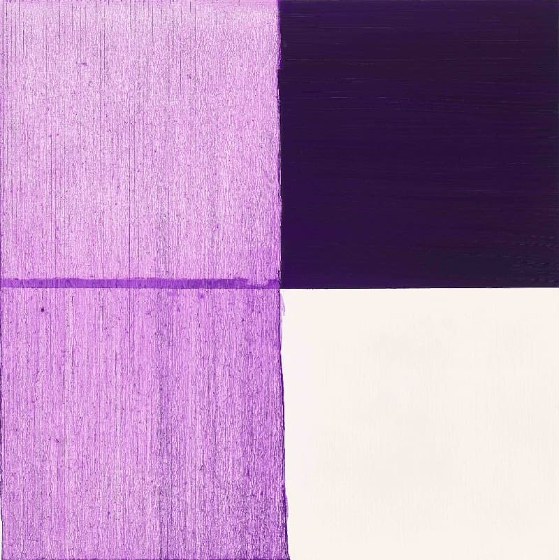 vertical line · oil on canvas · 72.7x72.7cm · 2021 (이미지 제공 = 스페이스 엄) · vertical line · oil on canvas