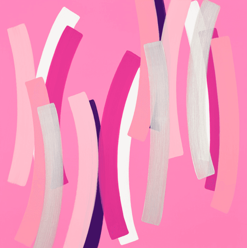 하태임, Un Passage No. 214082 · 캔버스에 아크릴릭 · 100x100cm · 2021 (이미지출처 = 아트조선)