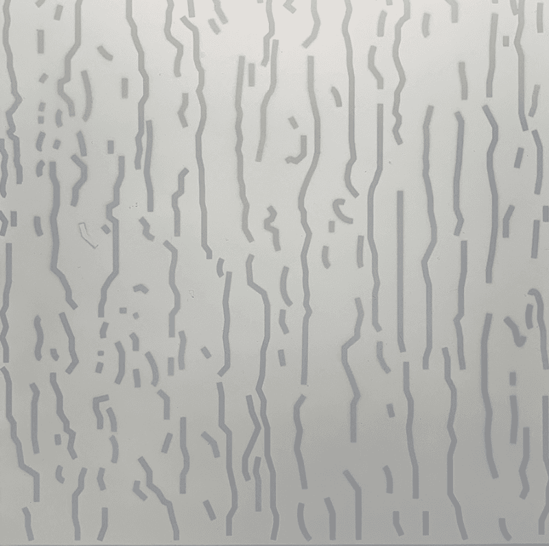 배하경,  Embossed glass(레인S) · Acrylic on Formax · 30×30cm · 2021 (이미지출처=플레이스막2) · Embossed glass · Acrylic on Formax
