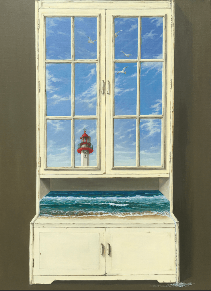 조은주, 장식장4 · acrylic on canvas · 72.7x53cm · 2020 (이미지출처 = 아트 스페이스 퀄리아) · acrylic on canvas