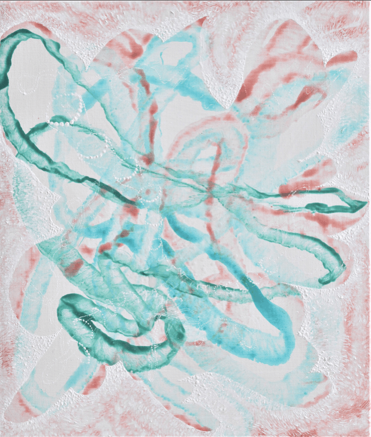 전성규, Hidden Passage-Flapping 1 1 · Acrylic on Canvas · 53.0x45.5cm · 2021 (이미지출처 = 아트 스페이스 퀄리아) · Acrylic on canvas