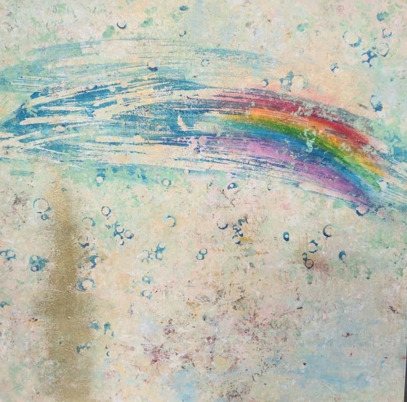 Invisible time · acrylic on canvas · 45.0x45.0cm(10호) · 2021 (이미지 제공 = 갤러리너트) · Invisible time · acrylic on canvas