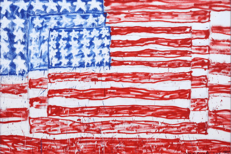 madsaki, Flag · 오프셋 석판화 · 45x67cm · 2021 (이미지 제공 = 갤러리너트) · madsaki, Flag