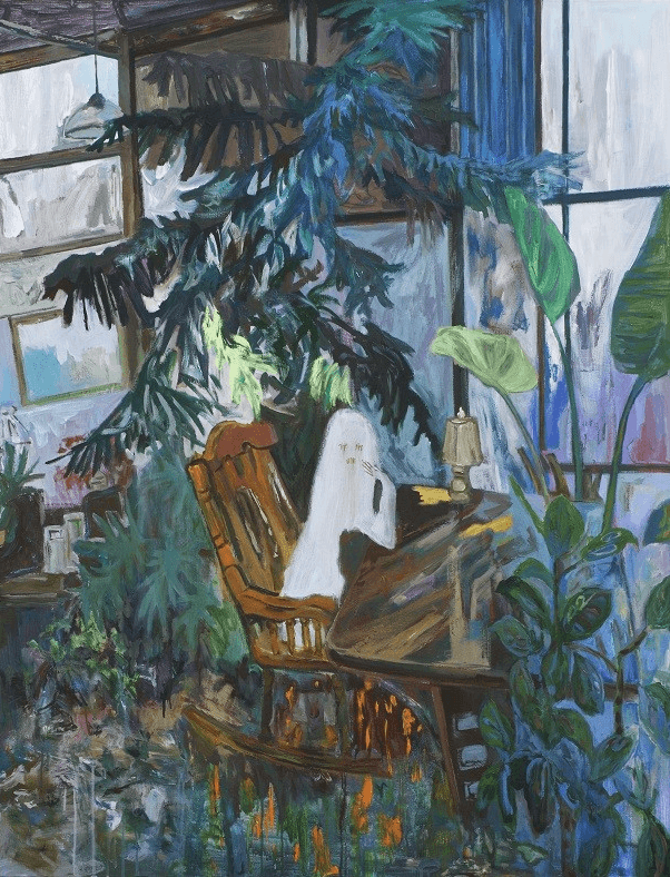 눈물을 먹고 사는 괴물 · Acrylic on canvas · 112.1×145.5cm · 2021 (이미지출처 = 갤러리도스) · Acrylic on canvas