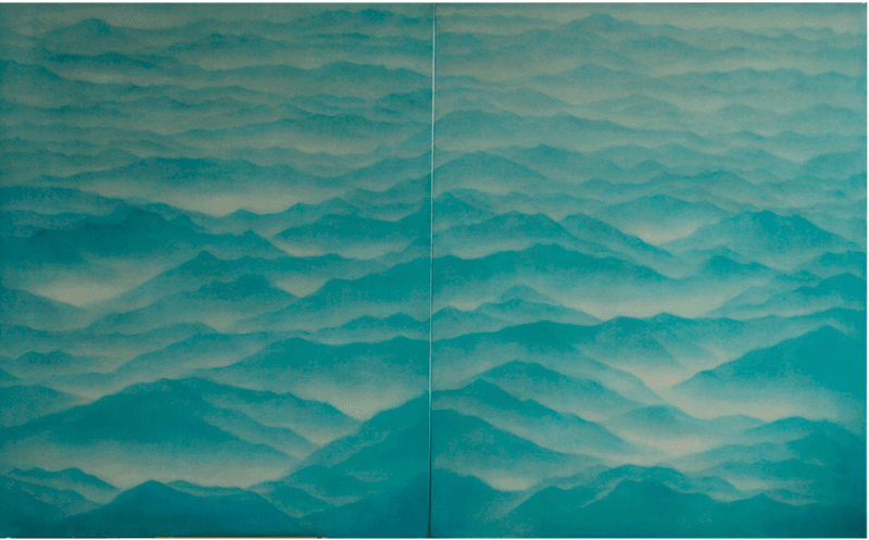 한홍수, Vallees · 162x260cm · 2014 (이미지출처 = 전남도립미술관)