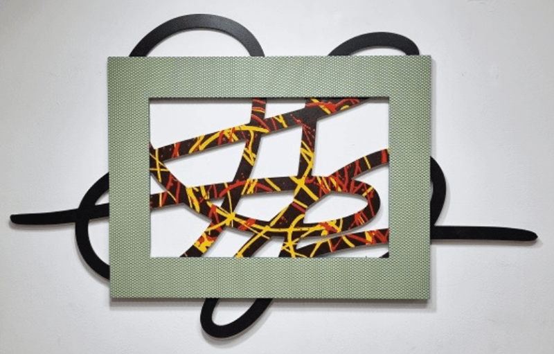 From-To · acrylic on wood · 132x80cm · 2021 (이미지출처 = 갤러리도스) · From-To · acrylic on wood