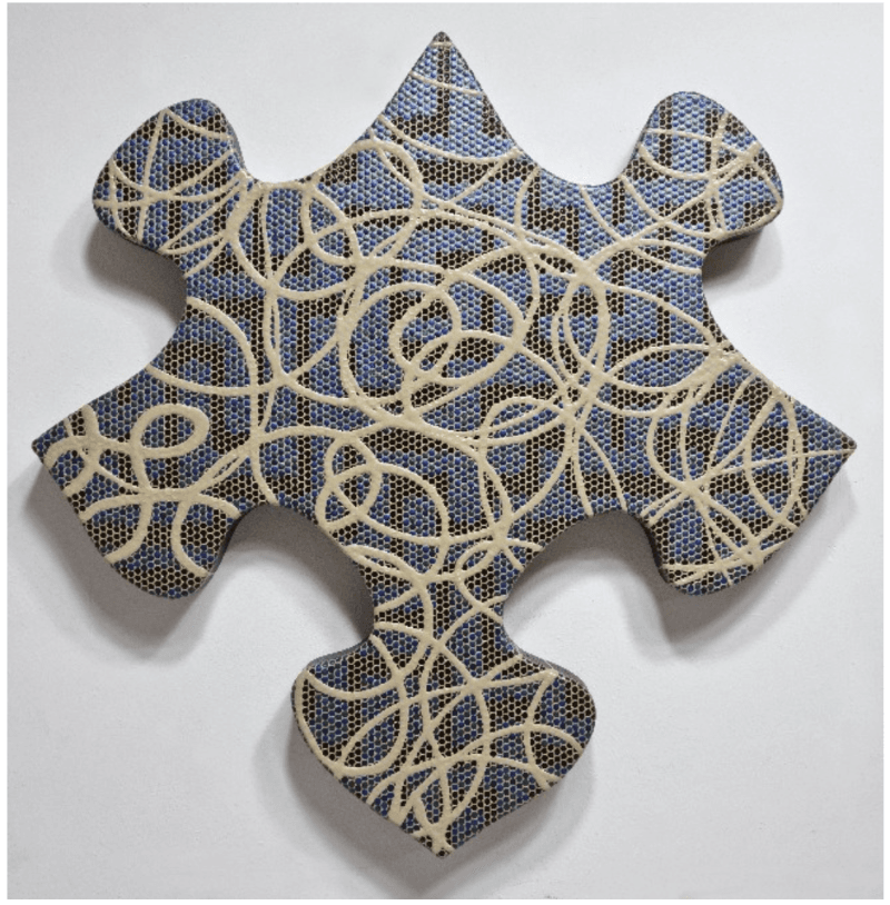 삶 · acrylic on PLA · 72x72cm · 2021 (이미지출처 = 갤러리도스) · acrylic on PLA