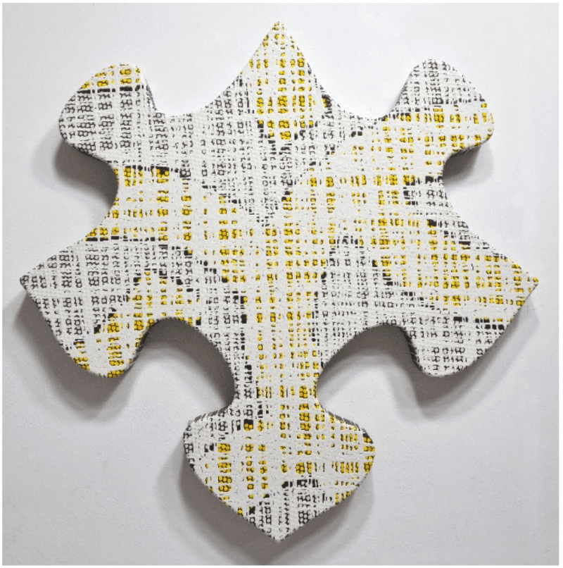 삶 · acrylic on PLA · 72x72cm · 2021 (이미지출처 = 갤러리도스) · acrylic on PLA