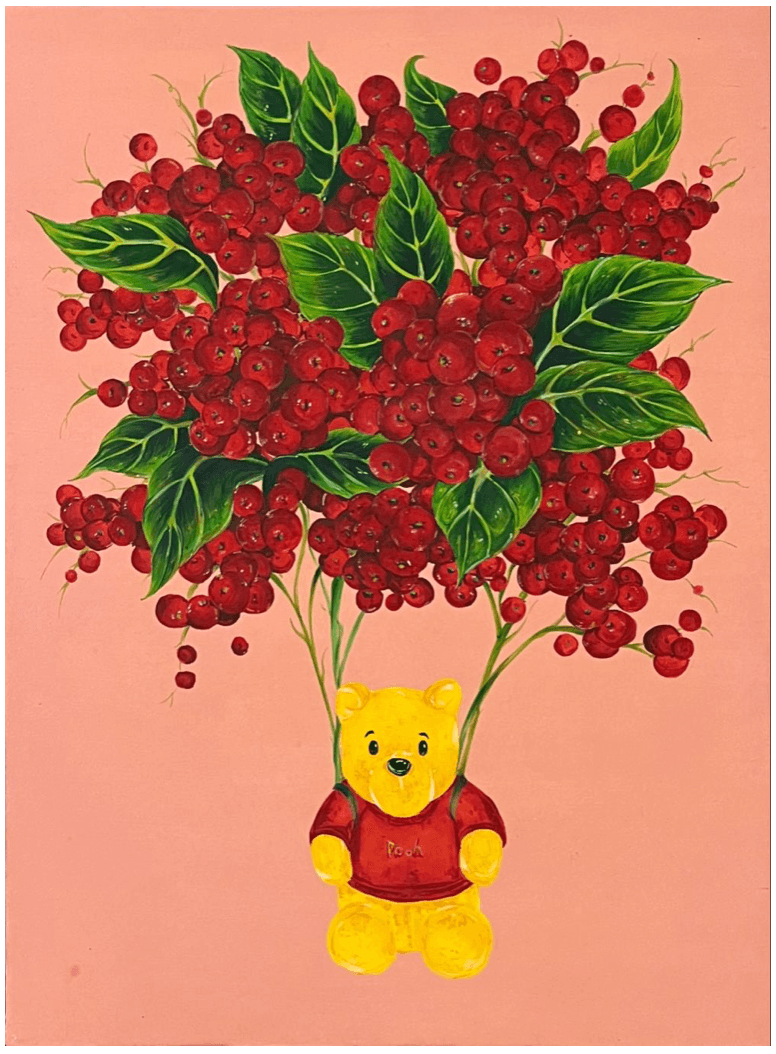 고규영, memory1 · 장지에 채색 · 26.2cm x 35.5 x 2.0cm · 2022 (이미지출처 = 에코락갤러리) · Go Kyu Young, memory1