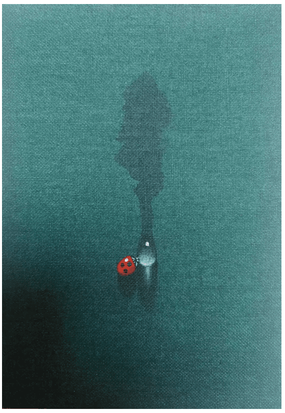 윤위동, Every existence in everywhere 85 · Acrylic on canvas · 22.7 × 15.8 cm · 2022 (이미지출처 = Artsy) · Yoon Wee Dong, Every existence in everywhere 85 · Acrylic on canvas