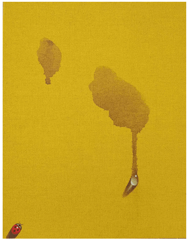 윤위동, Every existence in everywhere 94 · Acrylic on canvas · 34.8 × 27.3 cm · 2022 (이미지출처 = Artsy) · Yoon Wee Dong, Every existence in everywhere 94 · Acrylic on canvas