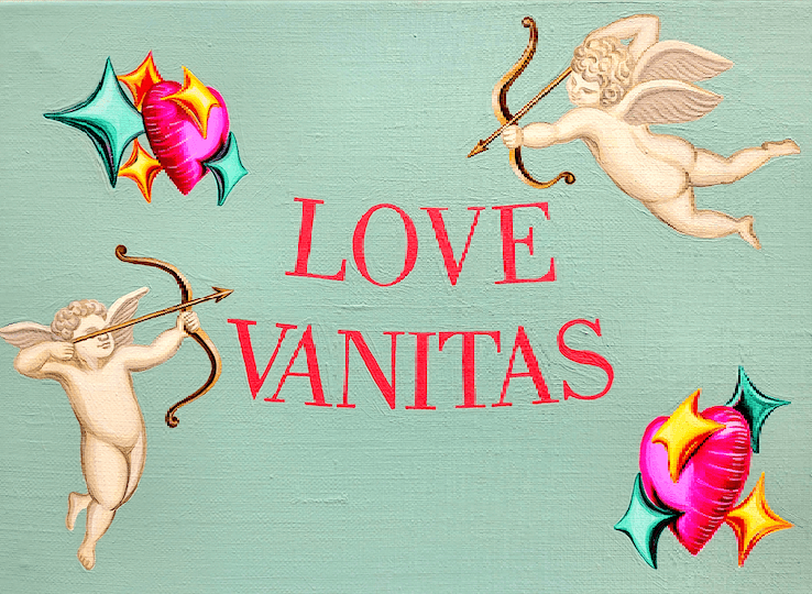 LOVE VANITAS  22-5 · acrylic on canvas · 33x24cm · 2022 (이미지 제공=스페이스엄) · LOVE VANITAS  22-5 · acrylic on canvas