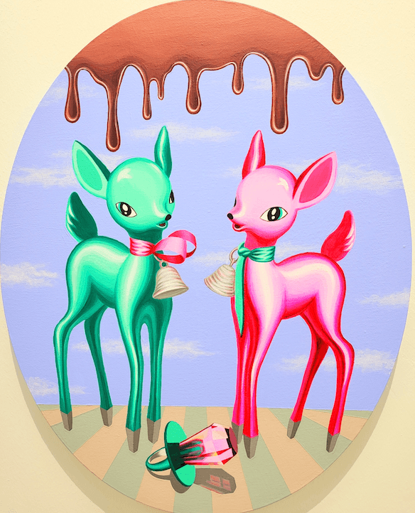 LOVE VANITAS  22-4 · acrylic on canvas · 40x50cm · 2022 (이미지 제공=스페이스엄) · LOVE VANITAS  22-4 · acrylic on canvas